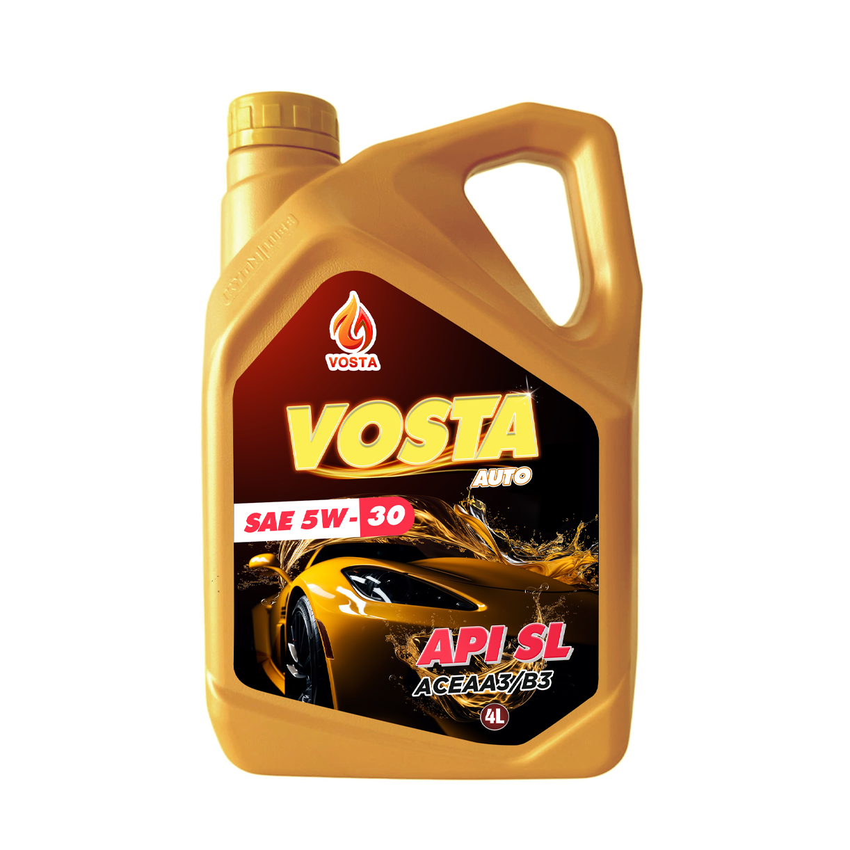 Dầu động cơ ô tô xăng 4T SAE 5W-30, API SL, ACEA A3/B3